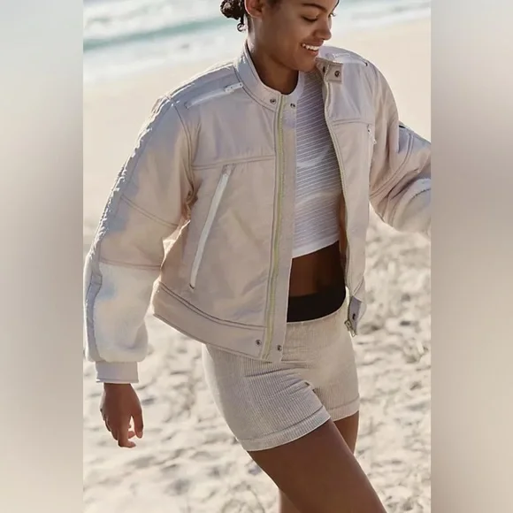 Free People Movement - On Your Mark Moto Fleece, SMALL NWT - Picture 3 of 6